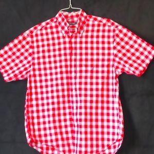 Men's short sleeve Nautica dress shirt.